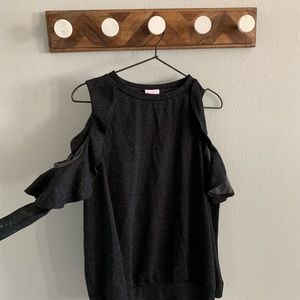 Cold Shoulder Maternity Sweatshirt